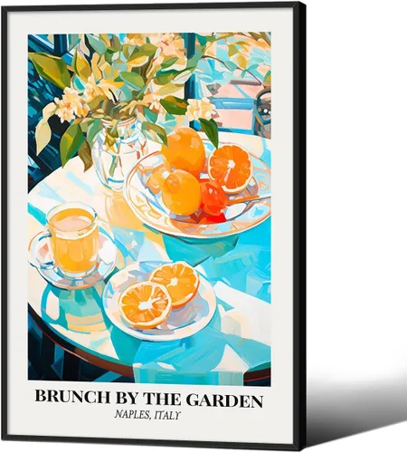 Vista 27 de Póster de pintura al óleo colorida de ventana abierta, arte de pared abstracto impresionista famoso y moderno, impresiones de lienzo estético