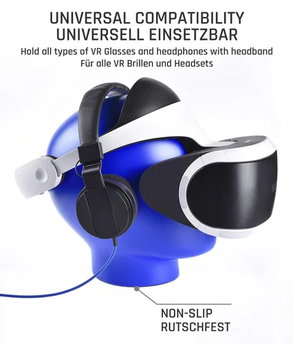 Vista 2 de Snakebyte Headset StandStorage Stand, Virtual Reality Headset Display Stand for your VR Glasses - compatible to HTC Vive, Oculus Rift Headsets