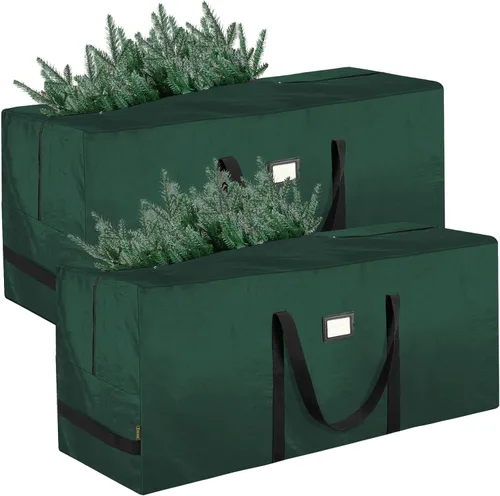 Vista 12 de BALEINE - Bolsa para guardar árbol de Navidad de 9 pies, bolsa extra grande de alta resistencia para árbol de Navidad artificial con asas reforzadas
