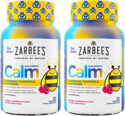 Vista 6 de Zarbee's Naturals - Gomitas calmantes para niños, magnesio para niños a partir de 5 años, sin melatonina, apoyo para una mente y cuerpo tranquilos