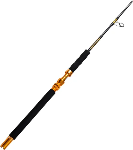 Vista 2 de Fiblink Caña de pescar pesada Jigging de agua salada de 1 pieza (30-50 lb/50-80 lb/80-120 lb, 5 pies 6 pulgadas)