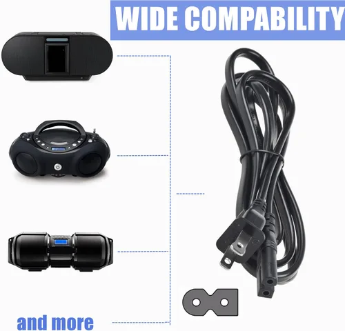 Vista 3 de Cable de alimentación de CA de 5 pies de repuesto para TiVo Series 1 2 3 SVR 2000 HDVR2
