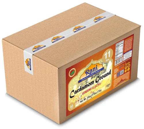 Vista 5 de Rani Cardamomo (Elachi) Molido, especia india en polvo, 176 onzas (11 libras), caja a granel de 11.0 lbs ~ Todo natural Sin color añadido Apto