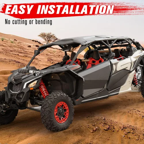 Vista 7 de A & UTV PRO Puertas completas de aluminio X3 para Can-Am Maverick X3/X3 MAX 2017-2024 2025, paneles de puerta de metal resistentes para puertas