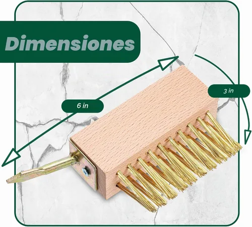 Vista 5 de SCRUBIT Cepillo limpiador de lechada con cable para eliminar musgo y malezas, ideal para limpiar cubiertas, adoquines, patios y pasarelas, raspador