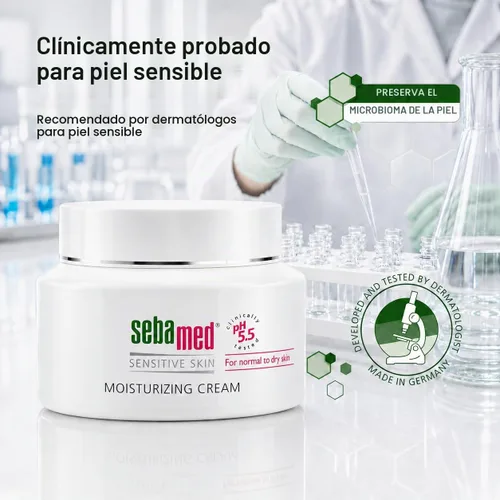 Vista 6 de Crema humectante facial para pieles sensibles SEBA Med
