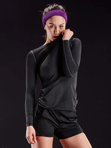 Vista 69 de CADMUS Paquete de 1 o 3 camisetas de entrenamiento de manga larga para mujer, camiseta de compresión de ajuste seco para correr