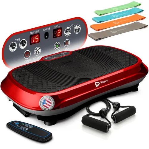 Vista 13 de Lifepro Máquina de ejercicios con placa de vibración Waver con 99 Negro