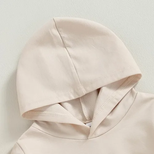 Vista 3 de Lamuusaa Sudadera de manga larga con capucha para bebé, niña, niño, Halloween, suéter de gran tamaño, ropa de otoño 6M-4T