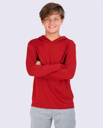 Vista 2 de Paquete de 3 sudaderas con capucha de manga larga para niños y adolescentes Dry-Fit