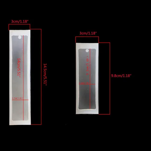 Vista 3 de Molde rectangular de silicona para marcapáginas de resina epoxi, kit de moldes transparentes de silicona para manualidades, herramientas para hacer