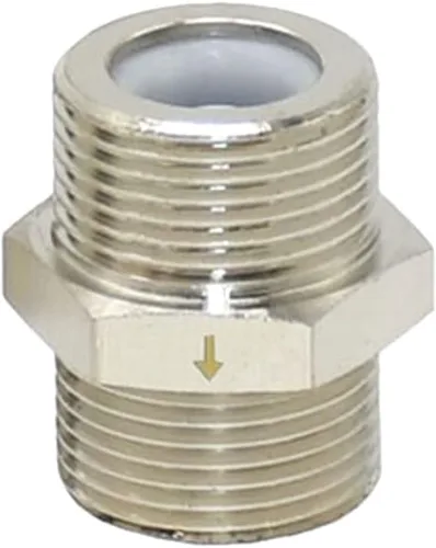 Vista 4 de Válvula de retención de rosca plateada de 3/4 pulgadas, conector de válvula de 1 vía roscado macho hembra de latón, adecuado para tanque de agua