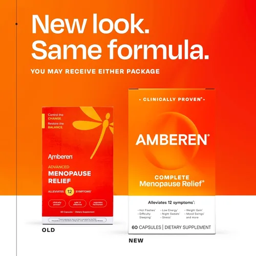 Vista 9 de Amberen Alivio de la Menopausia, Promueve Equilibrio Hormonal, 60 cápsulas