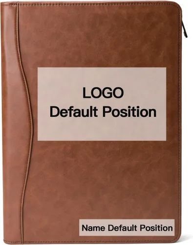 Vista 15 de Cartera personalizada de cuero vegano, tamaño legal de 8.5 x 14 pulgadas, soporte de bloc de notas personalizado para hombres y mujeres, organizador