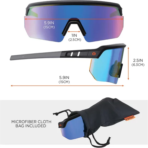 Vista 8 de Ergodyne Skullerz AEGIR - Lentes de sol de seguridad antiarañazos