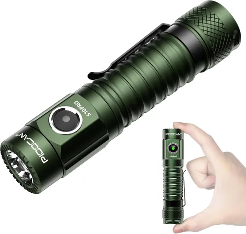 Vista 11 de Linterna LED recargable PIOOCAN S10Pro, linterna brillante de 2500 lúmenes, linterna táctica EDC con base magnética, linternas impermeables