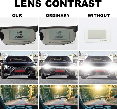 Vista 5 de TJUTR Gafas de sol fotocromáticas piloto para hombres con lente polarizada para conducir protección UV400 reduce el deslumbramiento