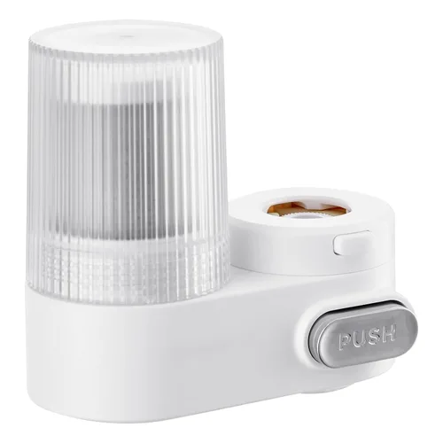 Vista 9 de Happybuy Filtro de agua para grifo: purificador vertical con filtro de carbono, se adapta a la mayoría de grifos de fregadero, elimina el cloro