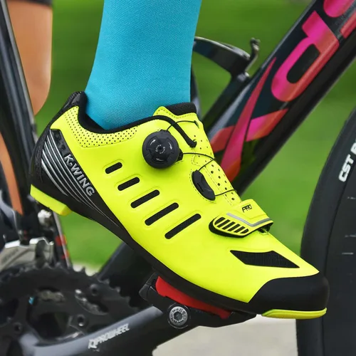 Vista 9 de Zapatos de ciclismo unisex compatibles con Pelaton para interiores, zapatos de bicicleta de carretera, zapatos de bicicleta de montaña para hombres