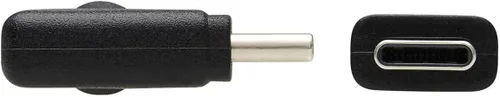 Vista 4 de Tripp Lite Cable USB C USB 3.2 Gen 2 en ángulo recto 100W PD Carga M/M 1M (U420-01M-G25ARA)