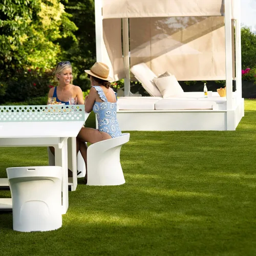 Vista 2 de Ledge Lounger Taburetes de bar para piscina, en agua, juego de 2, bajo el Nube