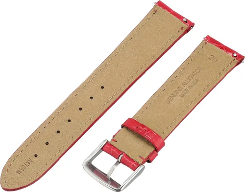 Vista 2 de Swiss Watch International 20AAT04M - Correa de cocodrilo genuina roja (0.787 in)