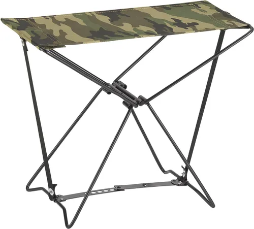 Vista 4 de Rothco Taburete plegable para campamento - Asiento ligero y portátil para aventuras de camping (negro)