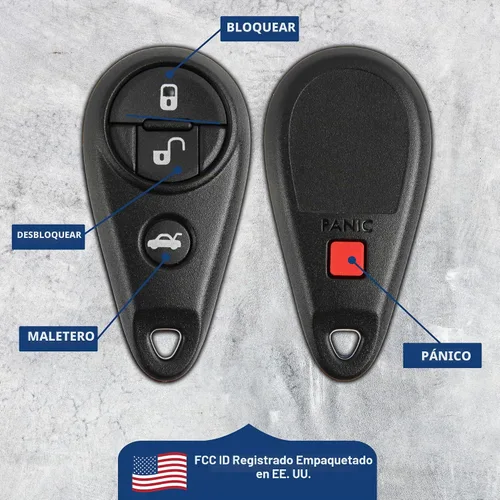 Vista 6 de KeylessOption Llavero de Reemplazo para 1999 2000 2001 2002 2003 2004 2005 2006 2007 2008 2009 2010 2011 Subaru Impreza Legacy WRX Outback One