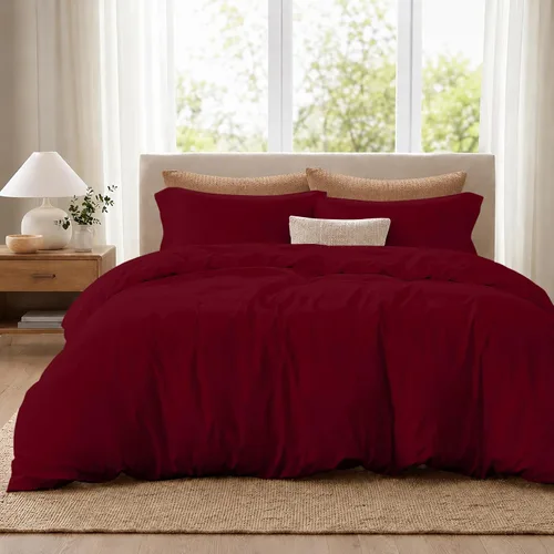 Vista 28 de ROYALE LINENS Funda de edredón negra tamaño individual – Fundas de edredón de 2 piezas – Cierre de cremallera – 1 funda de edredón individual de 68