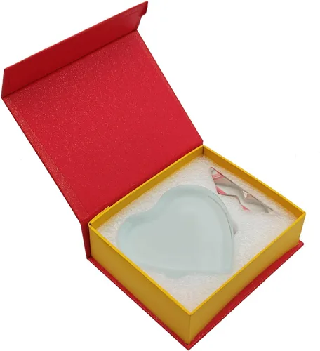 Vista 2 de Ismosm Paquete de dos placas de cristal para sublimación, marco de fotos, regalos de sublimación, decoración de mesa de cristal, espacios en blanco