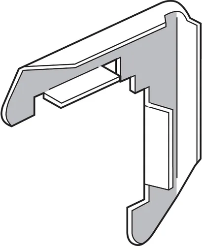 Vista 2 de Prime-Line Marco esquinas 3/4" X 3/8" paquete de aluminio