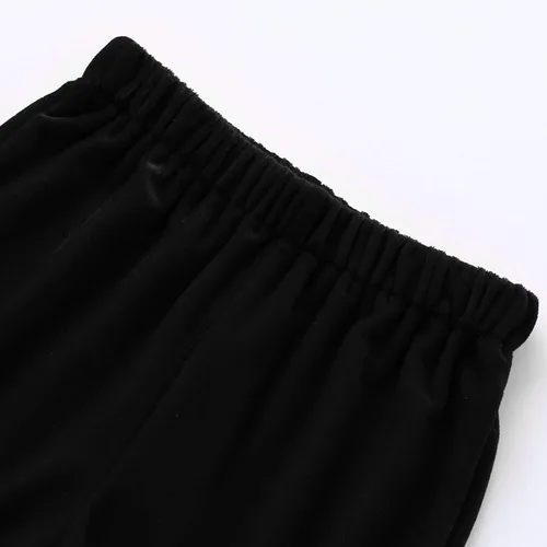 Vista 4 de Pantalones acampanados sólidos para bebés y niñas, ropa casual, leggings de galletas para niñas