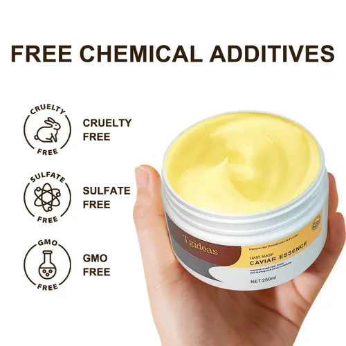 Vista 8 de Tgideas Mascarilla hidratante de colágeno para cabello seco dañado, tratamiento acondicionador de reparación profunda, mascarilla suave para todo