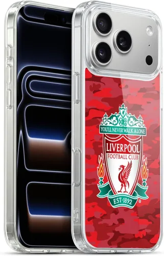 Vista 238 de Head Case Designs Funda de gel con licencia oficial del Liverpool Football Club Away Colourways Crest Camou [protección de grado militar] compatible