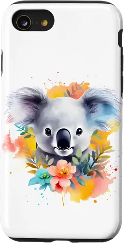 Vista 18 de Funda Koala con flores de eucalipto para iPhone 17
