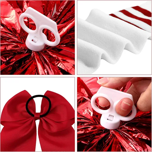 Vista 3 de Conjunto de 4 piezas de disfraz de animadora de Halloween para niñas, disfraz elegante para niños, fiesta de cumpleaños de Halloween