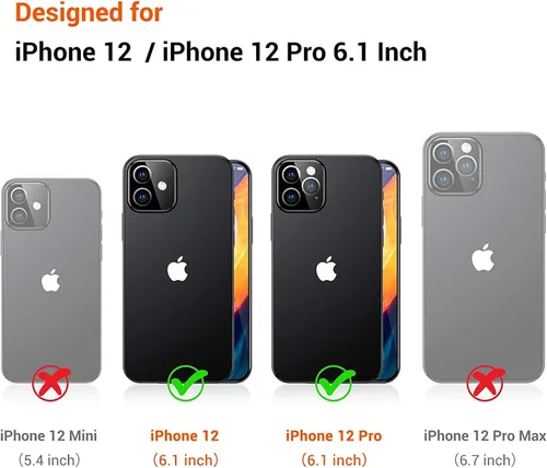 Vista 6 de I-MGAE-IN-AR Funda compacta para iPhone 12 Pro, diseño colorido de flores iridiscentes, holográfica, brillante, bonita funda para iPhone 12