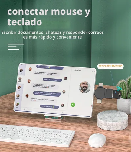 Vista 5 de Adaptador USB OTG 3 en 1 USB-A 3.0 hembra a tipo C Micro Lightning macho compatible con Apple Iphone15 Ipad Pro Air Min 14 13 12 LG Android 3 en 1