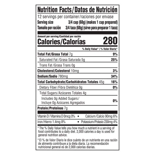 Vista 5 de Knorr Professional Sopa del Día Macarrones con Queso Mezcla Vegetariana, 0 g de grasas trans por porción, Solo Agregue Agua, 1 unidad (Paquete de 4)