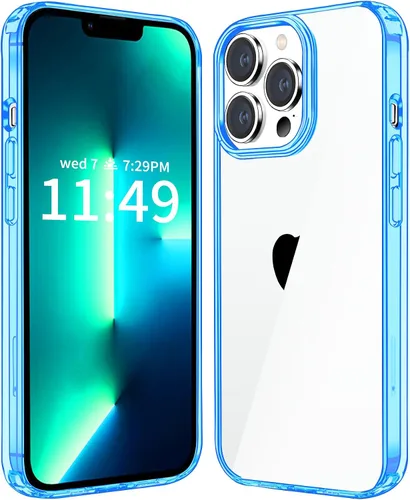 Vista 12 de JJGoo Compatible con iPhone 13 Pro Max, transparente, a prueba de golpes, delgada, antiarañazos, carcasa protectora de policarbonato duro