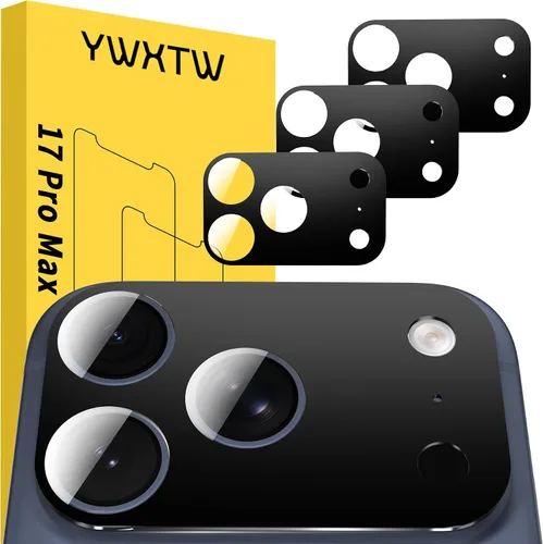 Vista 14 de YWXTW Protector de lente de cámara para iPhone 17 Pro, cobertura completa, protector de pantalla de lente de vidrio templado para iPhone 17 Pro