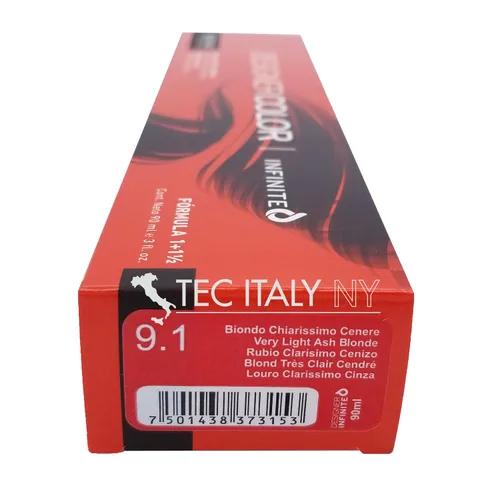 Vista 7 de Tec Italy Designer Color Hight Fidelity Color 3 oz (9.1 rubio ceniza muy claro)