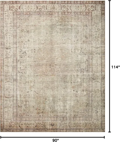 Vista 89 de Loloi Margot - Alfombra de área terracota/laguna de 7'-6" x 9'-6