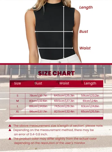 Vista 7 de Camisetas de manga larga con cuello alto falso para mujer, de punto acanalado, ajustadas, informales, camisetas básicas