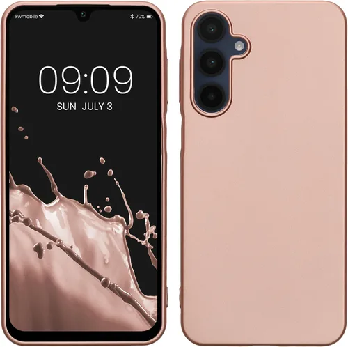 Vista 244 de kwmobile Funda compatible con Samsung Galaxy A12 - Funda protectora de silicona TPU suave y delgada - Azul Báltico