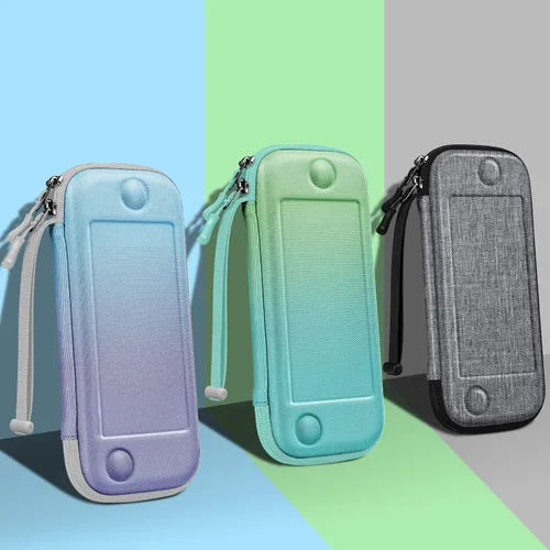 Vista 9 de Fintie Slim Carrying Case for Nintendo Switch OLED Model 2021Switch 2017 - Slim Fit Shockproof Protective Travel Storage Bag with 10 Game