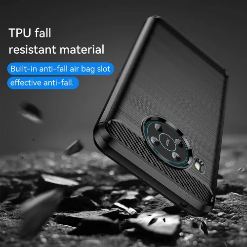Vista 2 de Asuwish Funda para Nokia X100 5G con protector de pantalla de vidrio templado y accesorios para celda, silicona protectora delgada de goma suave