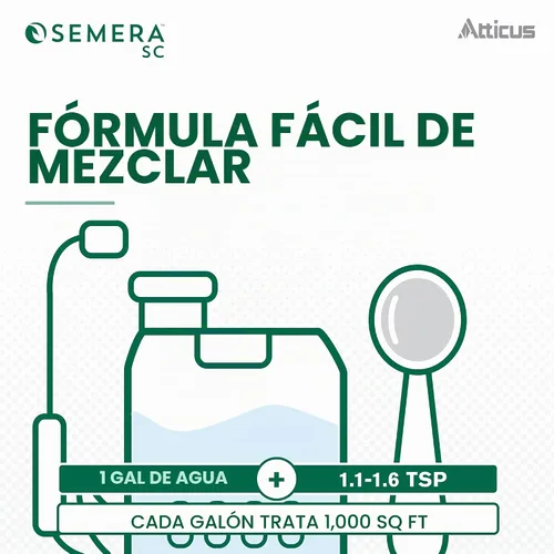 Vista 5 de Atticus Semera SC Herbicida (8 oz) - Flumioxazin 44% Control de malezas