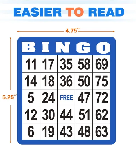 Vista 3 de GSE - Juego de cartas de bingo con números de fácil lectura, juego de 100 hojas de bingo reutilizables