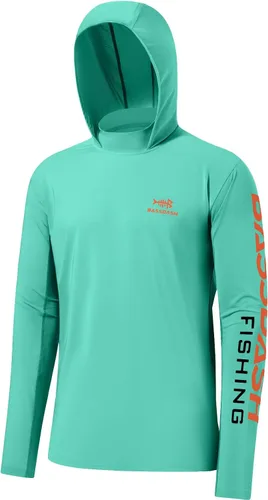 Vista 17 de BASSDASH UPF 50+ - Sudadera con capucha para hombre, protección solar UV, manga larga, rendimiento